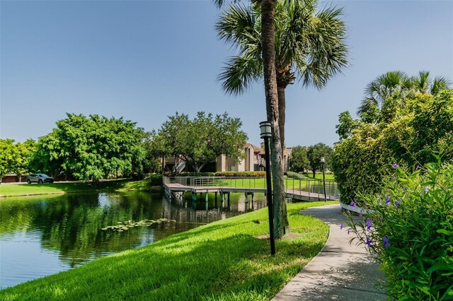 10263 Gandy Blvd N Unit 2014, Saint Petersburg, FL 33702 - surrounding community featuring a lawn and a water view