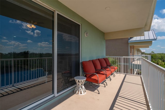 view of balcony