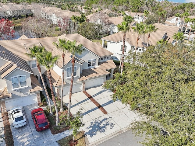 birds eye view of property featuring a residential view