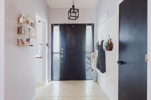 entryway featuring tile patterned floors