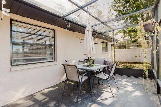 view of sunroom / solarium