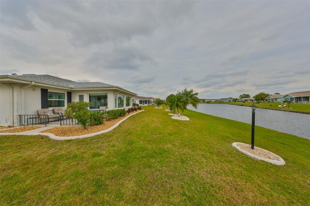 1805 Columbine Pl, Sun City Center, FL 33573 - view of yard with a water view