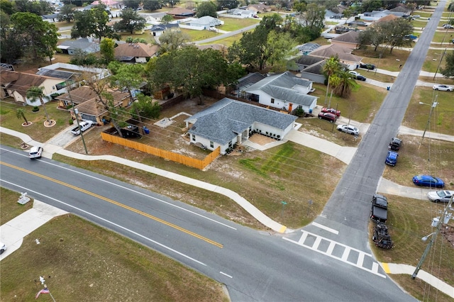 bird's eye view with a residential view