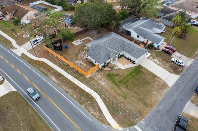 aerial view featuring a residential view