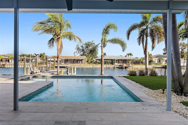 1984 Kansas Ave NE, Saint Petersburg, FL 33703 - view of pool featuring a water view and a residential view