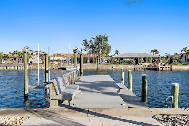 1984 Kansas Ave NE, Saint Petersburg, FL 33703 - view of dock featuring a water view and a residential view