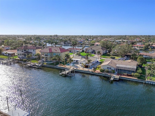 1984 Kansas Ave NE, Saint Petersburg, FL 33703 - bird's eye view with a water view and a residential view