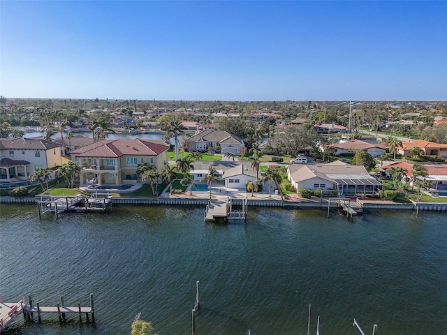 1984 Kansas Ave NE, Saint Petersburg, FL 33703 - aerial view featuring a water view and a residential view