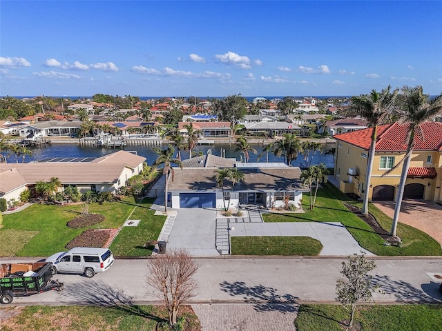 1984 Kansas Ave NE, Saint Petersburg, FL 33703 - bird's eye view with a water view and a residential view
