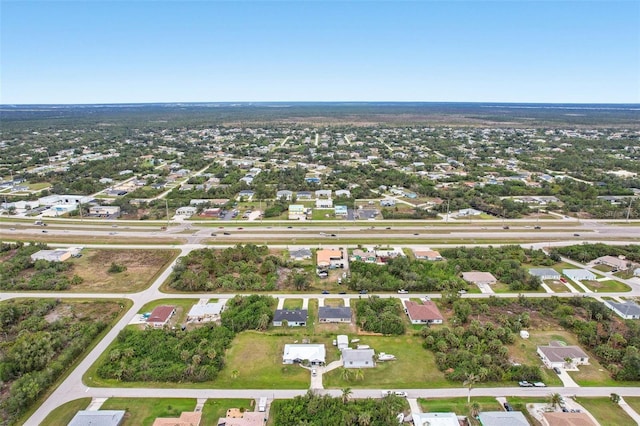 bird's eye view with a residential view