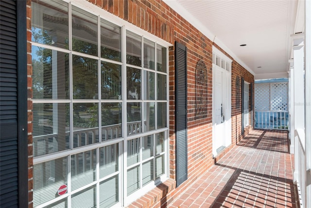 balcony with covered porch