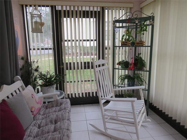 view of sunroom