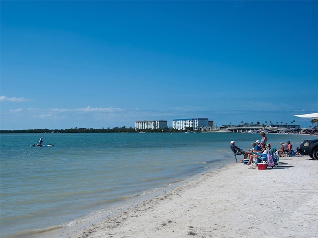 property view of water with a view of the beach