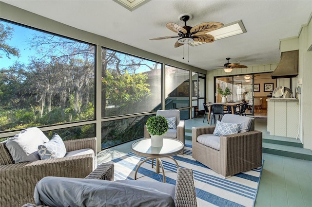 view of sunroom / solarium