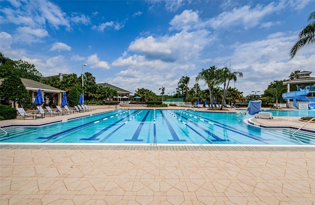 18186 Sandy Pointe Dr, Tampa, FL 33647 - pool with a patio area