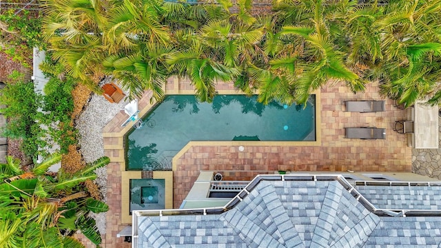 birds eye view of property