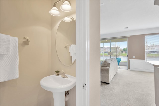 bathroom with a wealth of natural light