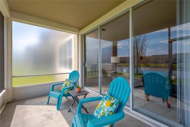 view of sunroom / solarium