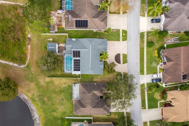 drone / aerial view featuring a residential view