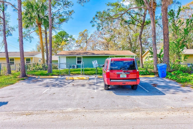 view of front of property with fence