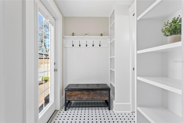 view of mudroom