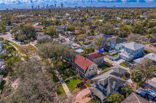 bird's eye view with a residential view and a city view