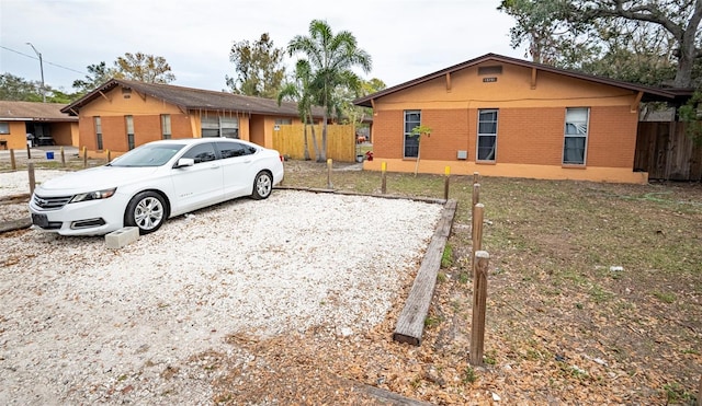 exterior space with fence