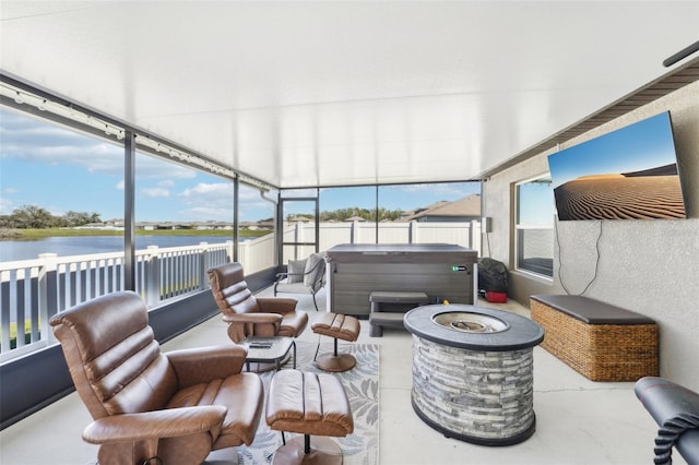 view of sunroom / solarium