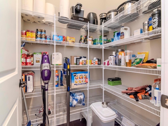 view of pantry