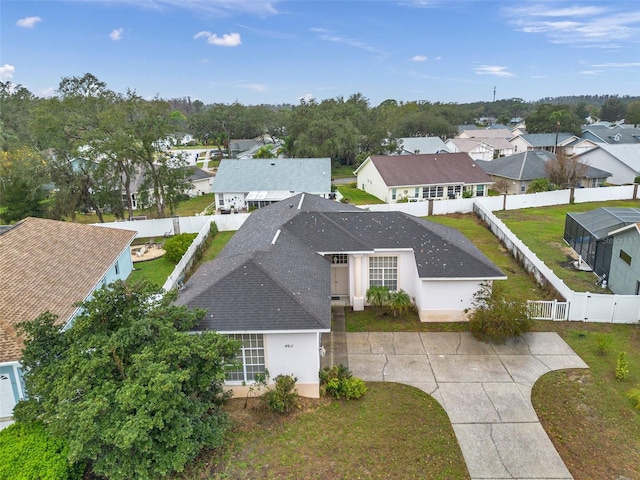 bird's eye view featuring a residential view