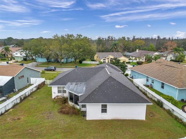 drone / aerial view featuring a residential view