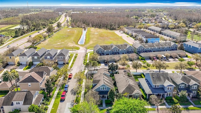 aerial view featuring a residential view