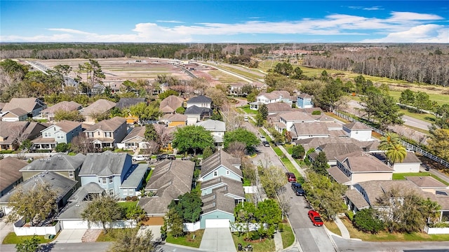 bird's eye view with a residential view