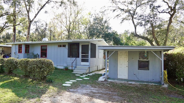 view of front of home featuring entry steps