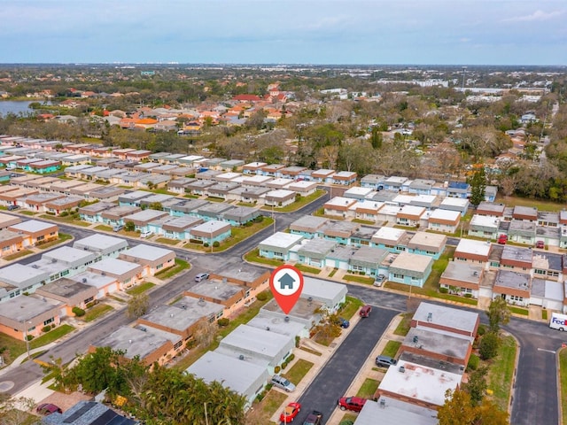 drone / aerial view featuring a residential view