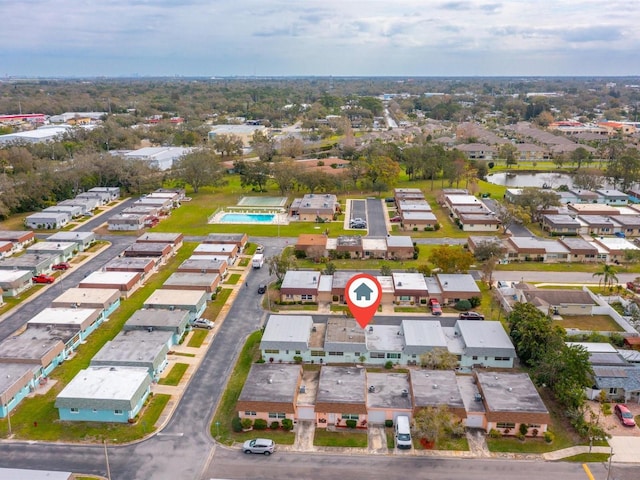 birds eye view of property featuring a residential view