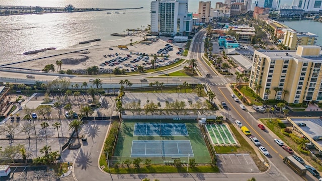 855 Bayway Blvd Unit 105, Clearwater, FL 33767 - aerial view of property's location with a large body of water and nearby urban area