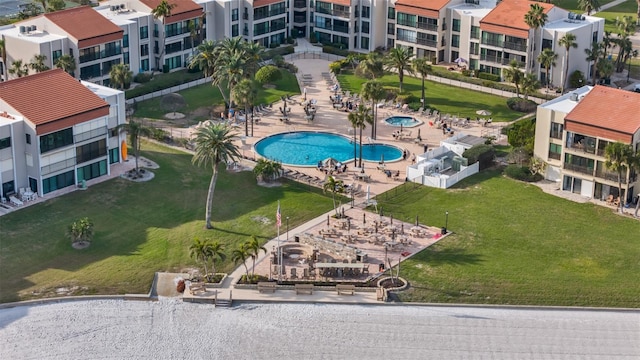 855 Bayway Blvd Unit 105, Clearwater, FL 33767 - drone / aerial view of a pool