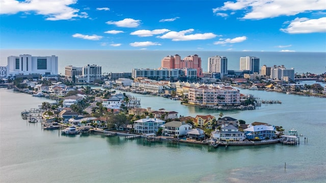 855 Bayway Blvd Unit 105, Clearwater, FL 33767 - water view with nearby urban area