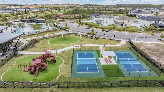 bird's eye view featuring a residential view