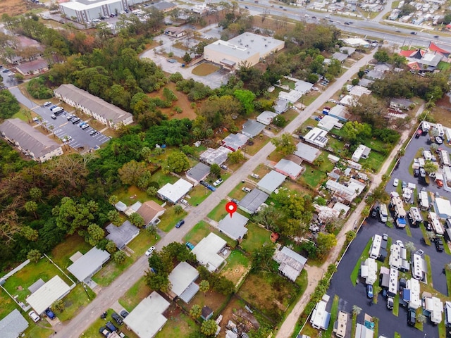 drone / aerial view with a residential view