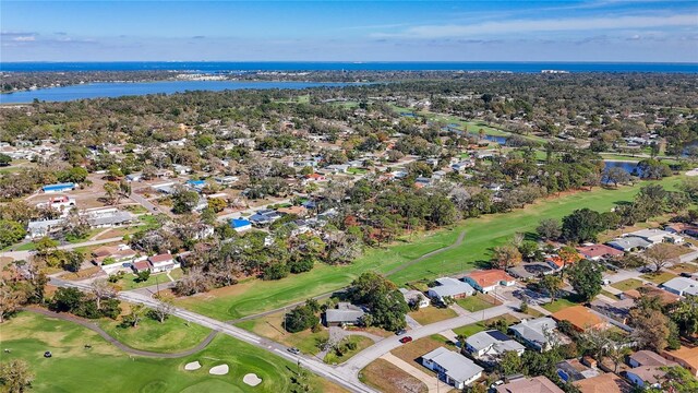 4100 Narvarez Way S, Saint Petersburg, FL 33712 - aerial view of property's location featuring a nearby body of water, a golf club, and nearby suburban area