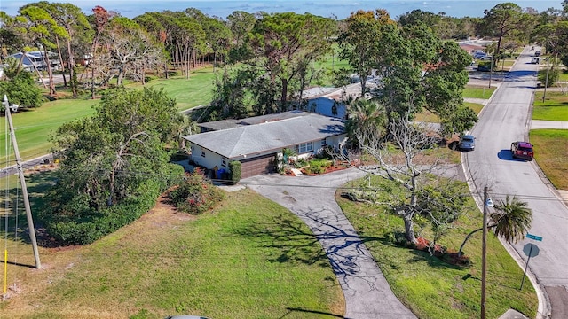 4100 Narvarez Way S, Saint Petersburg, FL 33712 - drone / aerial view of a golf course and a tree filled landscape