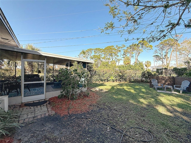 4100 Narvarez Way S, Saint Petersburg, FL 33712 - view of grassy yard with a sunroom