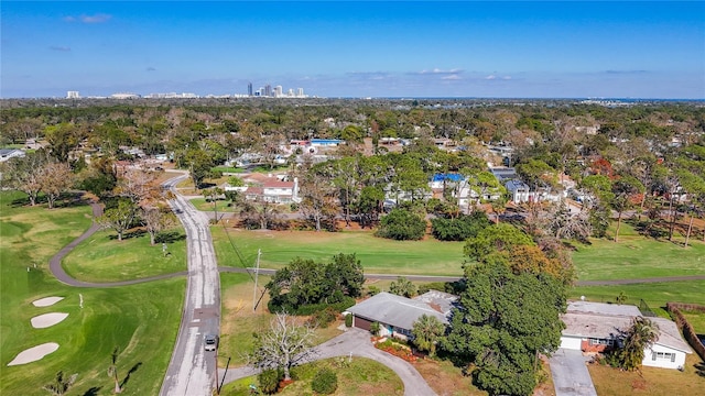 4100 Narvarez Way S, Saint Petersburg, FL 33712 - aerial view of property and surrounding area with a golf course and nearby suburban area