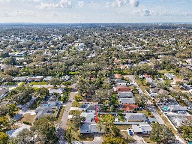 bird's eye view featuring a residential view