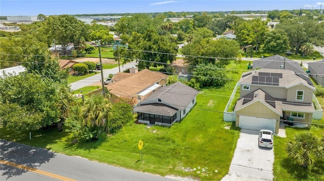 bird's eye view featuring a residential view