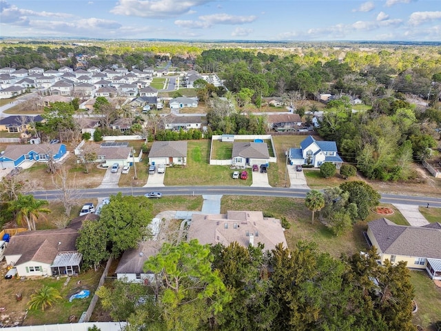 bird's eye view featuring a residential view