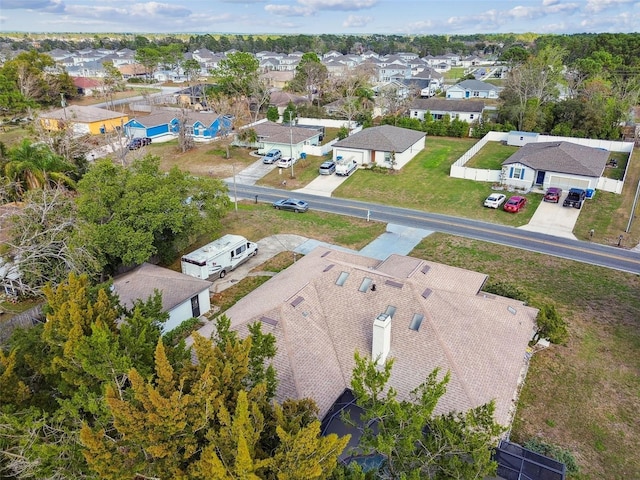 drone / aerial view featuring a residential view