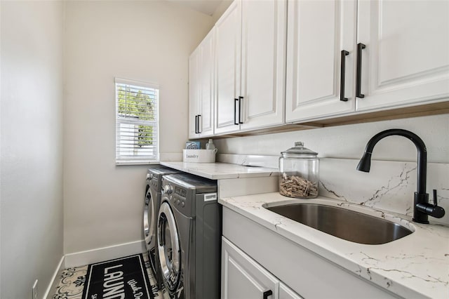 1301 Jen Ma Jo Ln, Lutz, FL 33549 - laundry area featuring cabinet space and washing machine and dryer